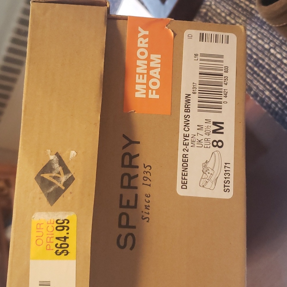 Nwt mens Sperry top-siders size 8 - Picture 6 of 6